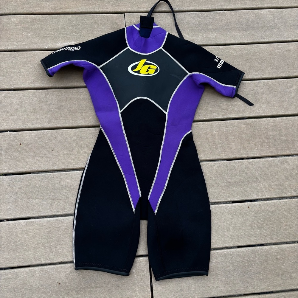 Jet Gladiator Wetsuit‎ women’s Size M Diving Scuba Black Swimming suit Short USA